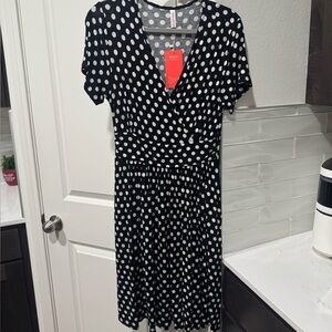 Black and White Polka Dot Dress